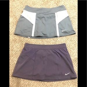Bundle  two Nike dri-fit “ skirt size : M